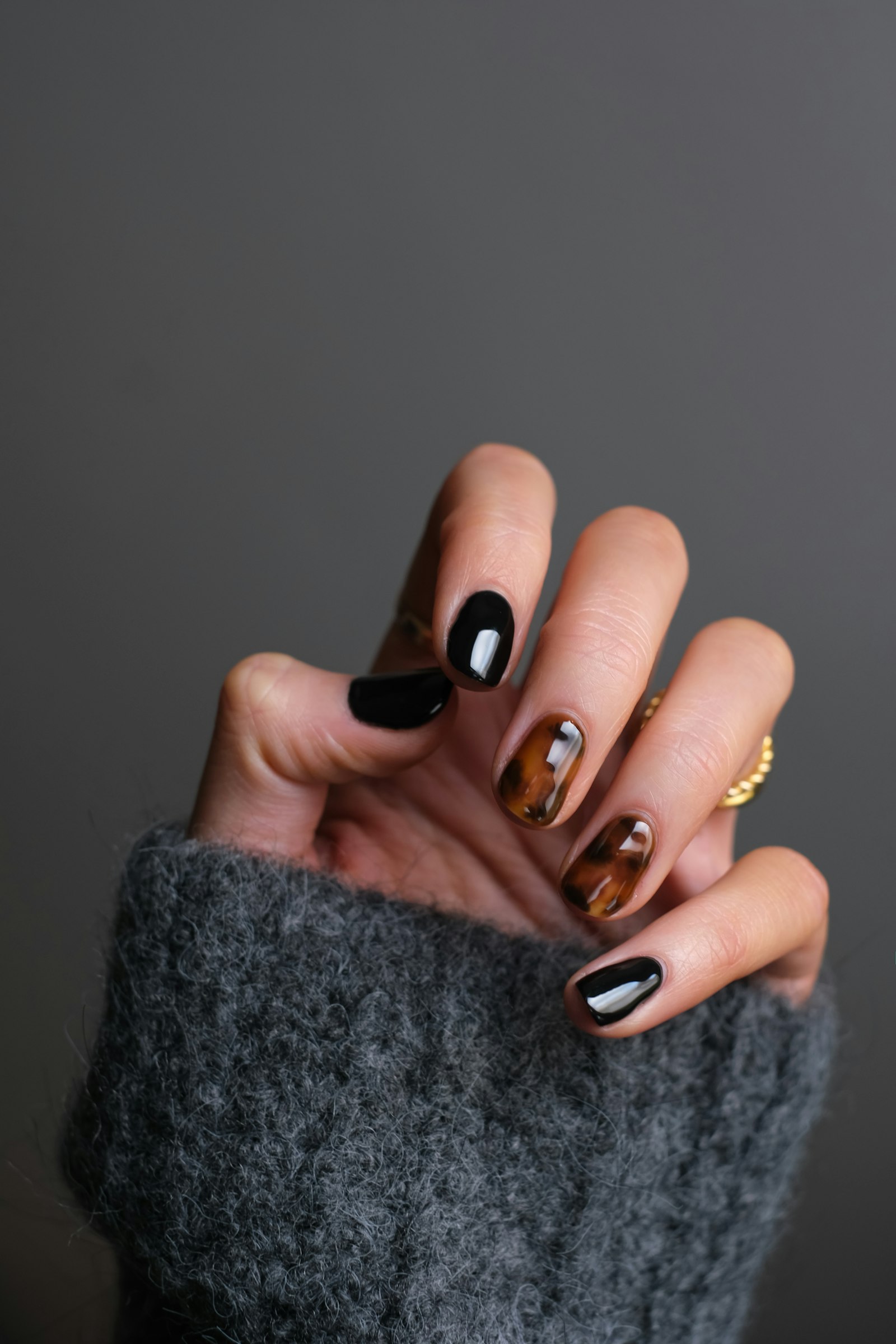 Stock photo: patterned nail art design (not a photo of Kim's Nail & Spa)